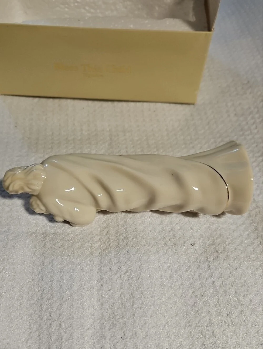Lenox Cream Porcelain Figurine with Gold Trim 